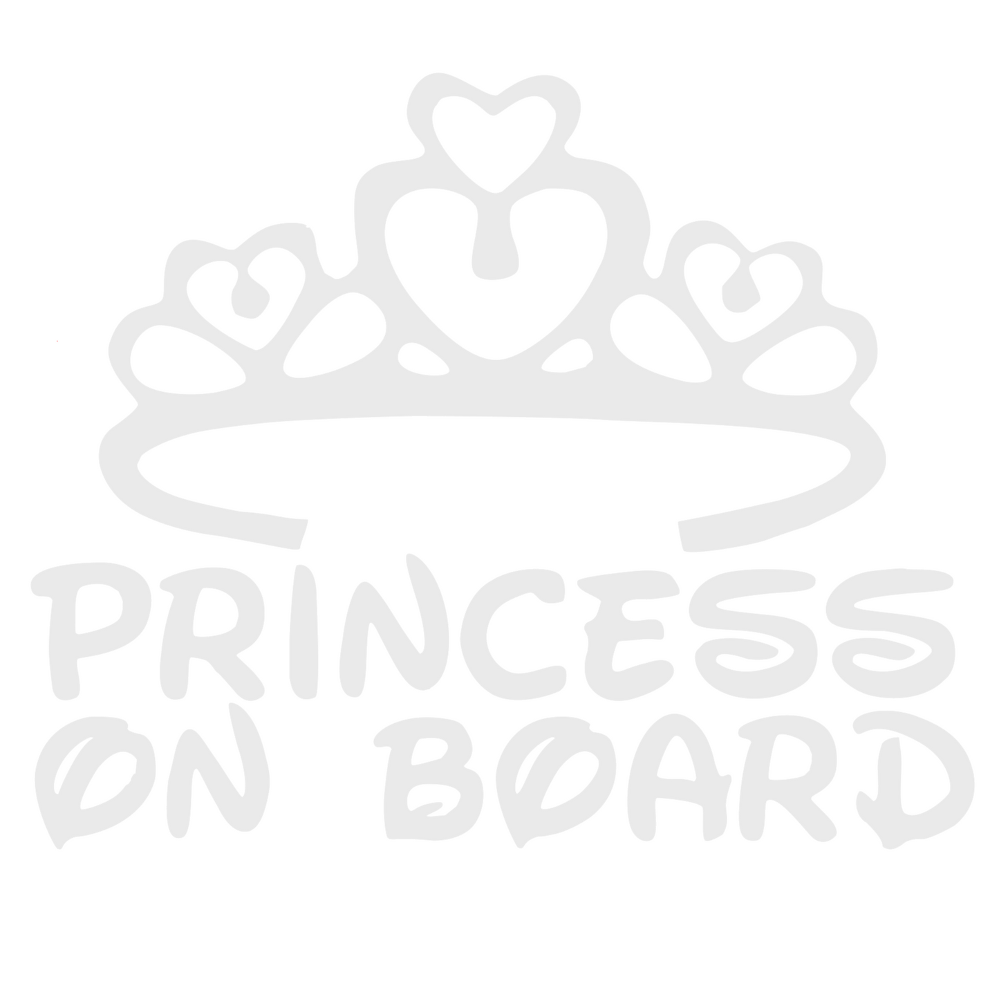 Sticker auto moto decorativ, tuning, rezistent la apa si UV, Princess on Board
