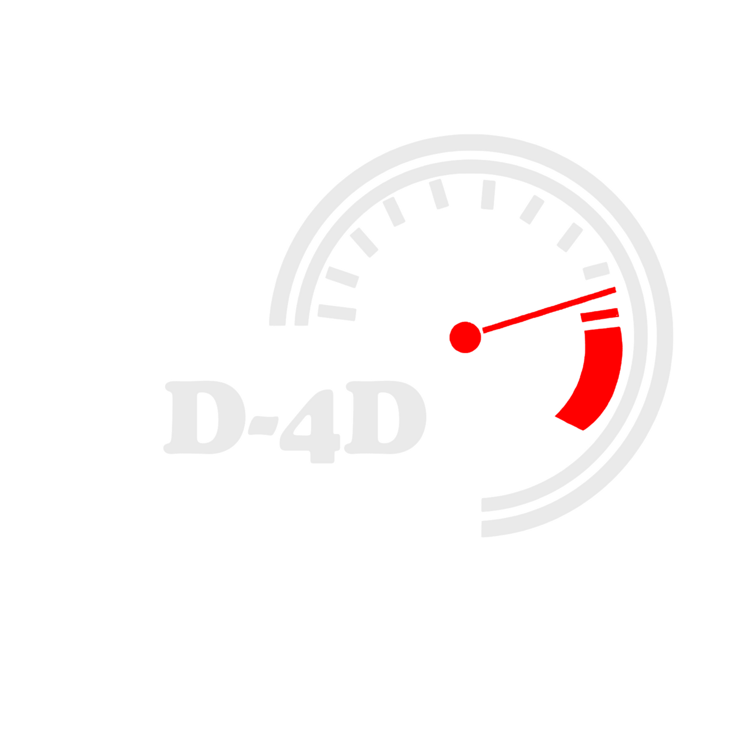 Sticker auto moto decorativ, tuning, rezistent la apa si UV, turometru D-4D