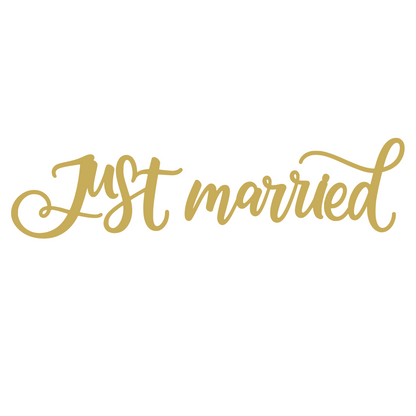 Sticker auto decorativ, just married