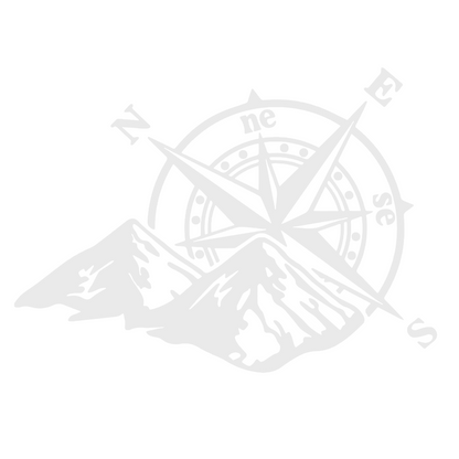 Sticker auto decorativ, busola cu munti