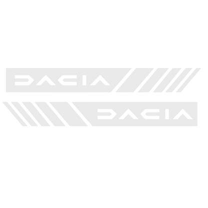 Set 2 stickere pentru Dacia Spring, Logan, Sandero, Bigster, Duster Lodgy