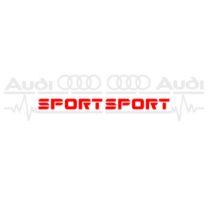Set Sticker Auto Audi geam lateral