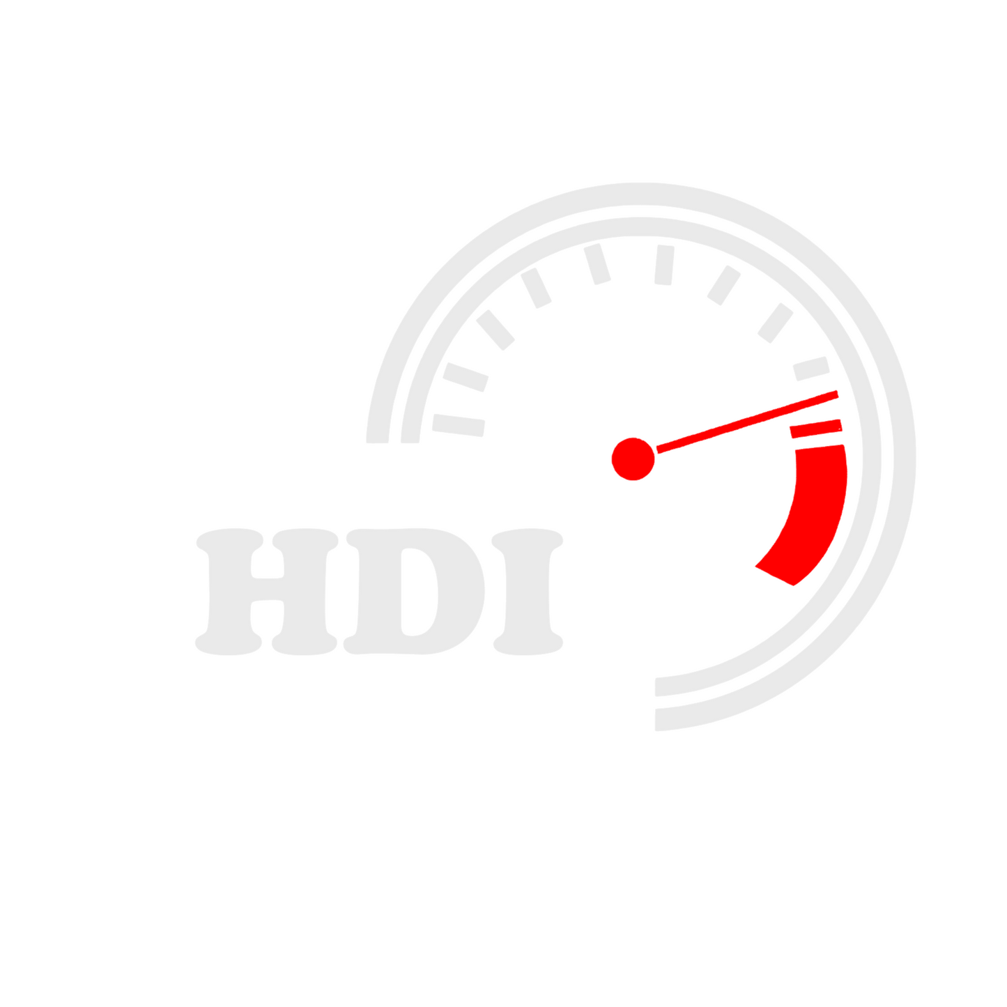 Sticker auto moto decorativ, tuning, rezistent la apa si UV, turometru HDI