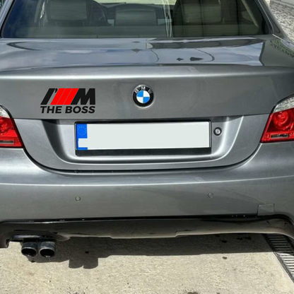 Set 2 stickere auto, decorative, The Boss BMW