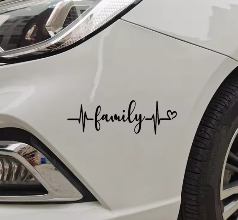 Sticker Family – Familie, Puls EKG și Inimă