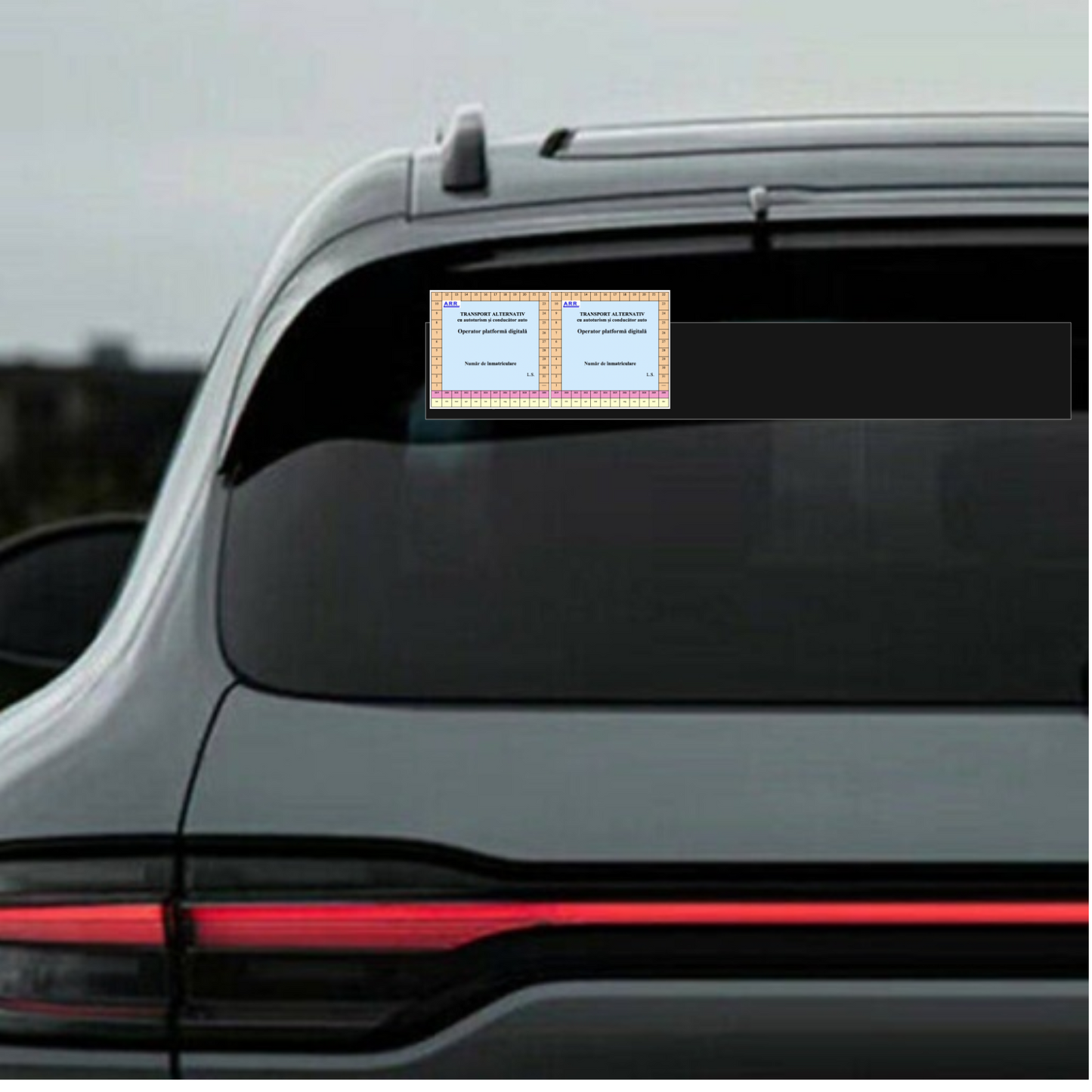 Sticker autocolant ecuson uber, bolt, ridesharing