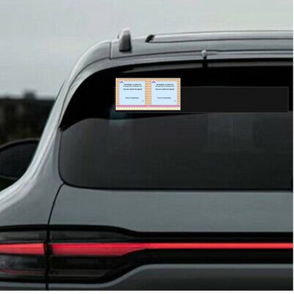 Sticker autocolant ecuson uber, bolt, ridesharing