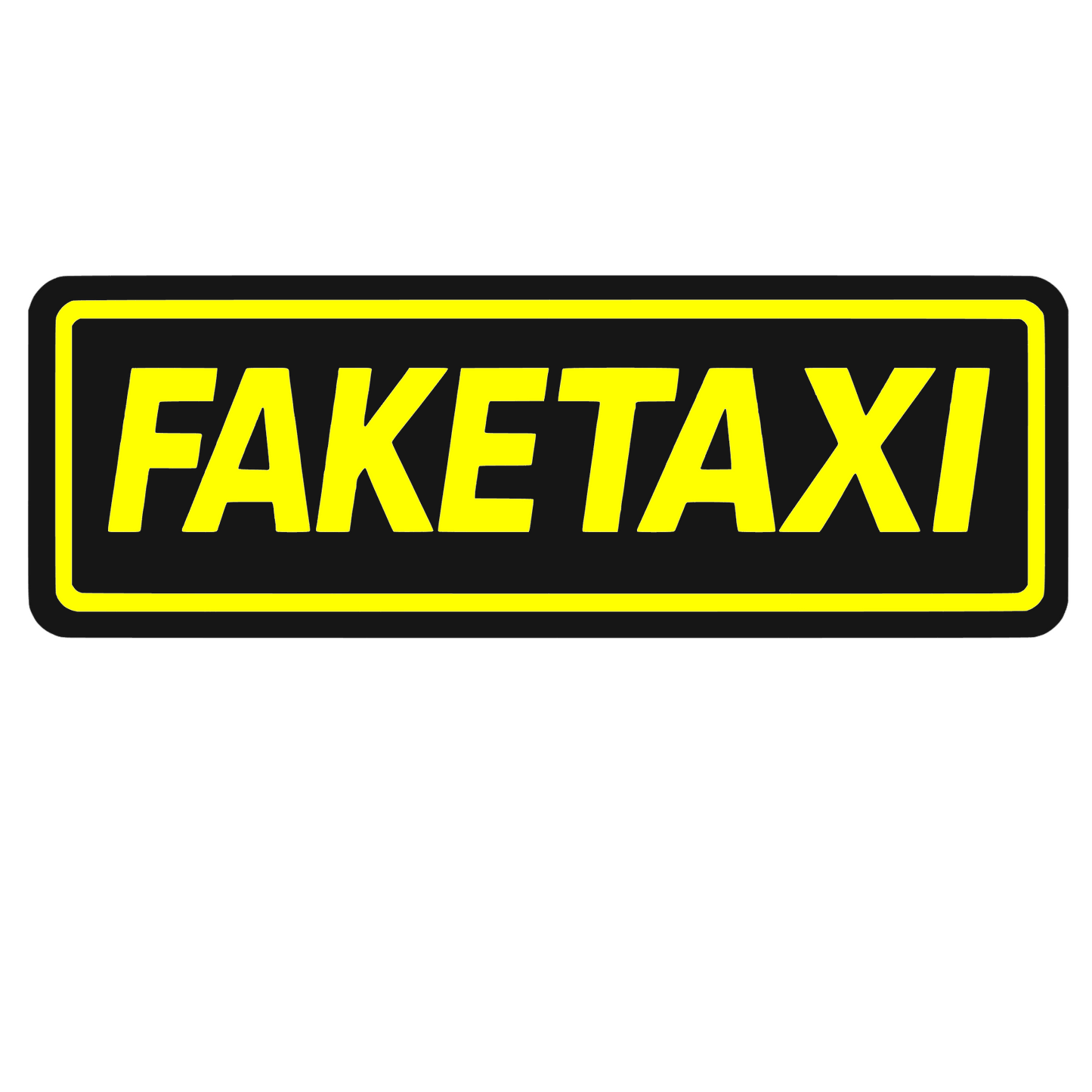 Sticker auto decorativ, rezistent la apa si UV, Fake taxi v2