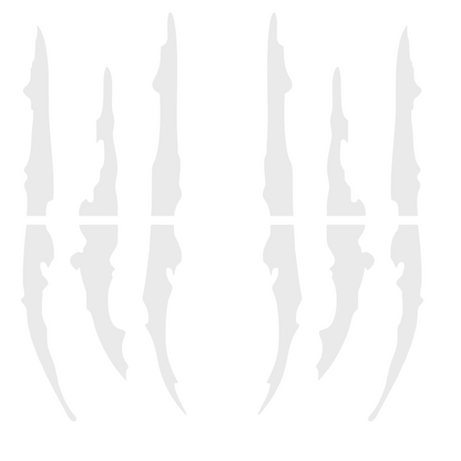 Set 2 stickere decorative tip zgarieturi de gheare, rezistente, stanga si dreapta