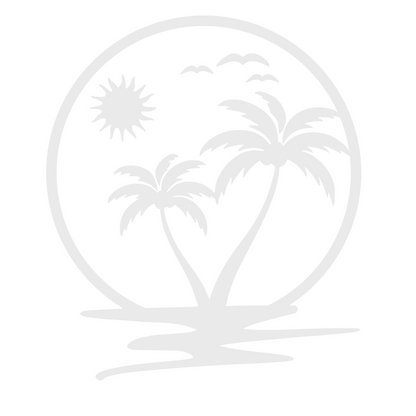 Sticker decorativ auto, rezistent, Hawai time, palmieri