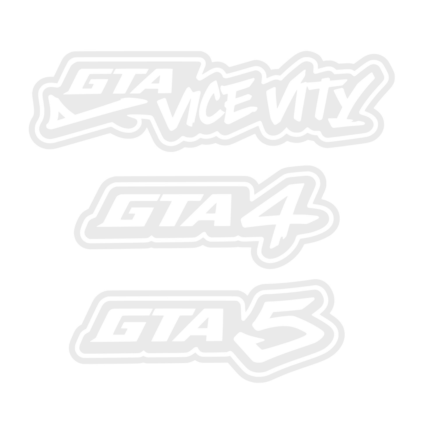 Set 3 stickere fan gta, gta vice city, gta 4 si gta 5