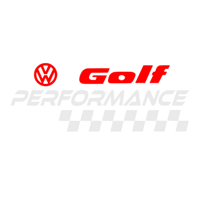 Sticker auto Volkswagen Golf logo performance
