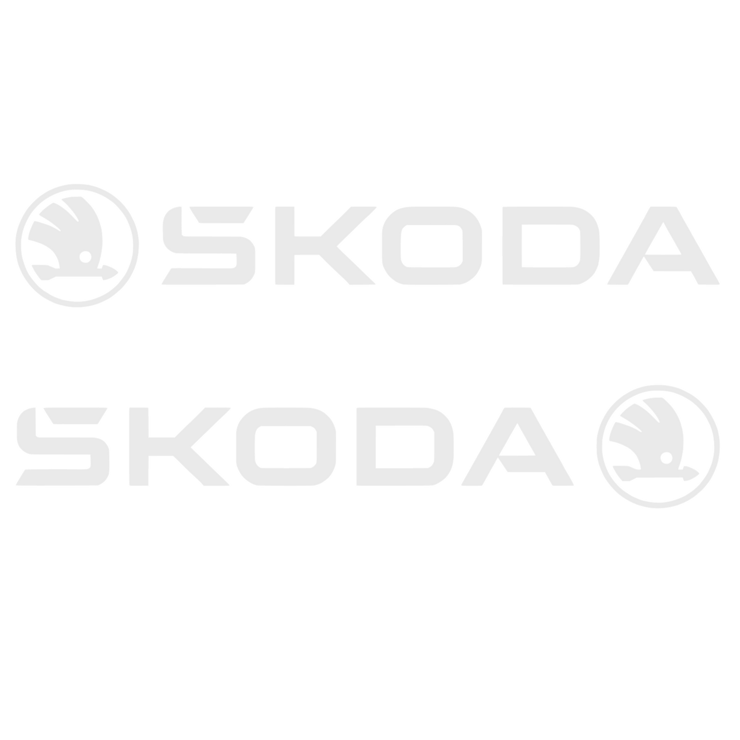 Set 2 stickere auto tuning, Skoda