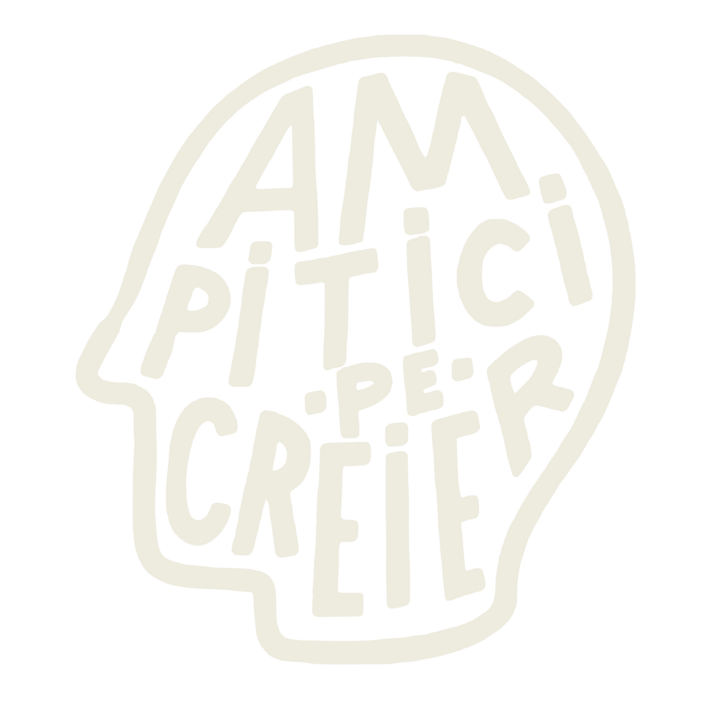 Sticker Am pitici pe creier