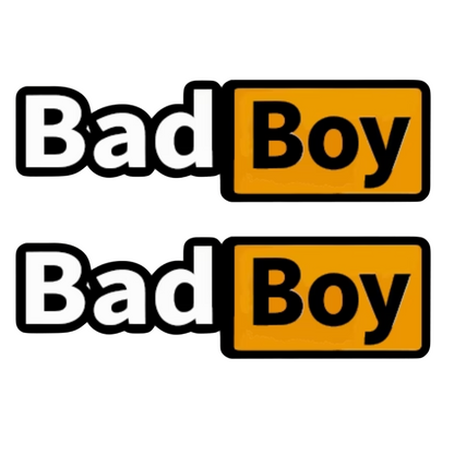 Set 2 stickere amuzante Bad Boy, baiat rau