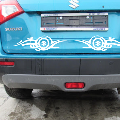 Set 2 stickere auto moto, decorative, Suzuki tribal