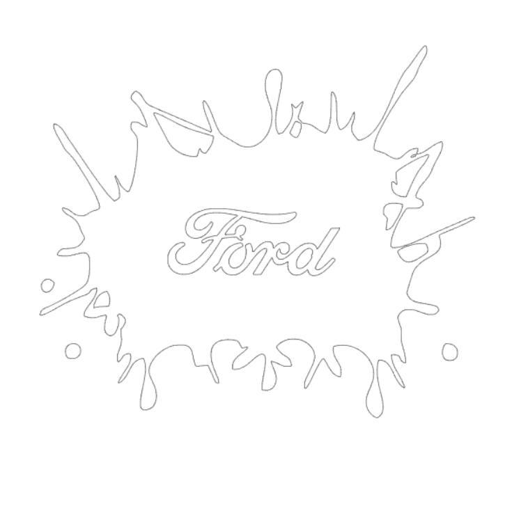 Sticker Pata Ford