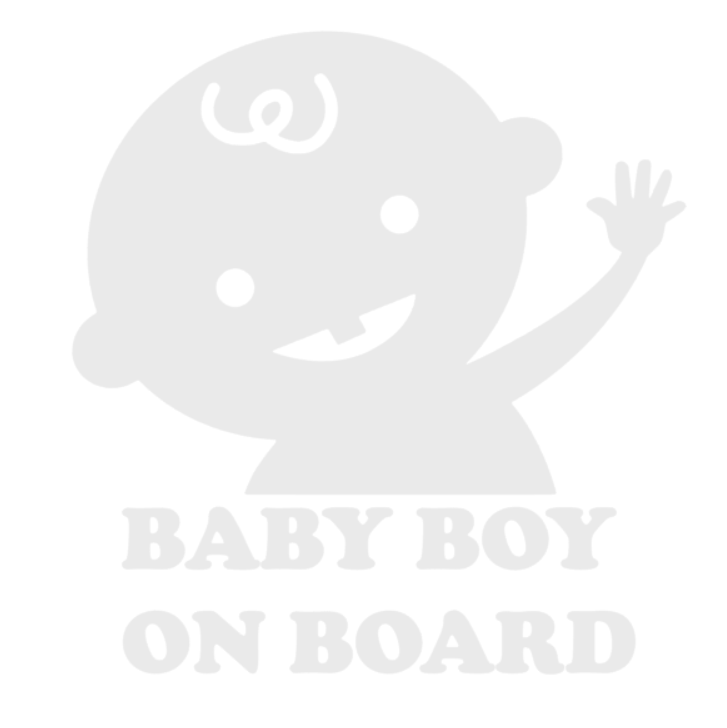 Sticker baby boy on board 3