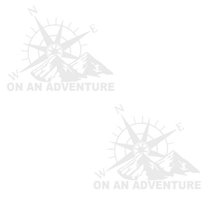 Set 2 stickere auto busola Adventure