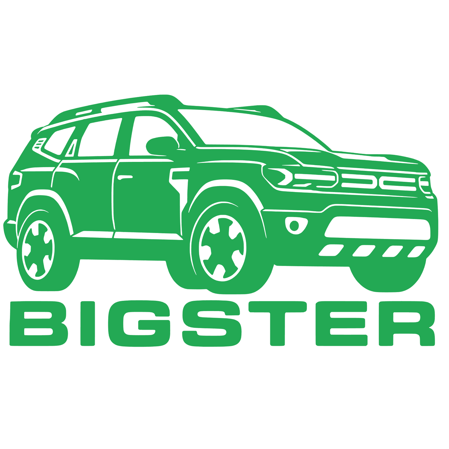Sticker Silueta Bigster