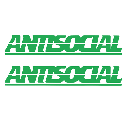 Set 2 stickere auto decorative, antisocial