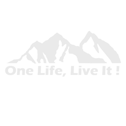 Sticker auto moto decorativ, tuning, rezistent la apa si UV, One life, live it