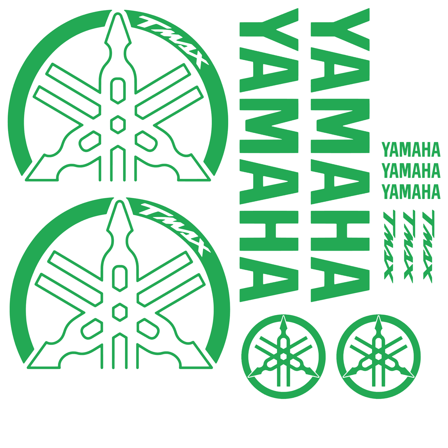 Set 12 stickere decorative, Yamaha Tmax