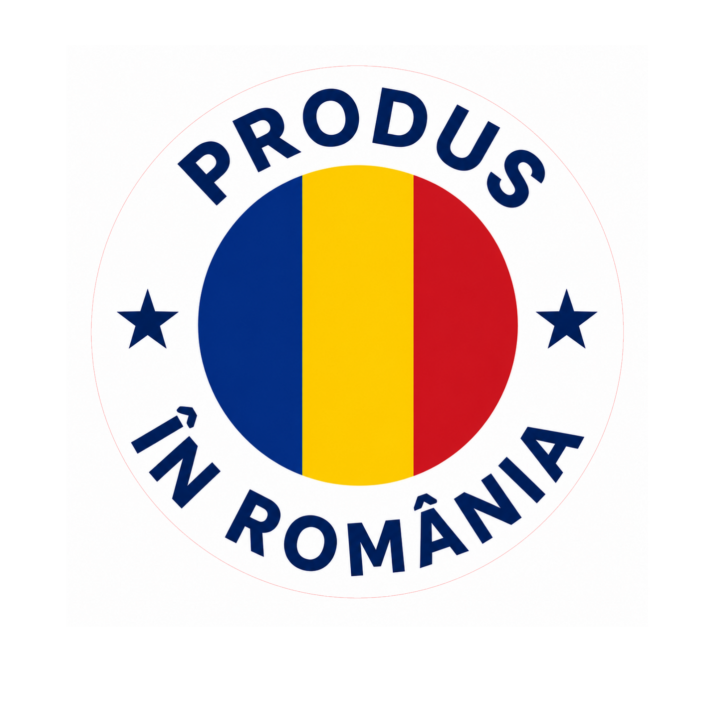 Set Stickere „Produs în România” – 5 cm – Etichete Autocolante Rotunde