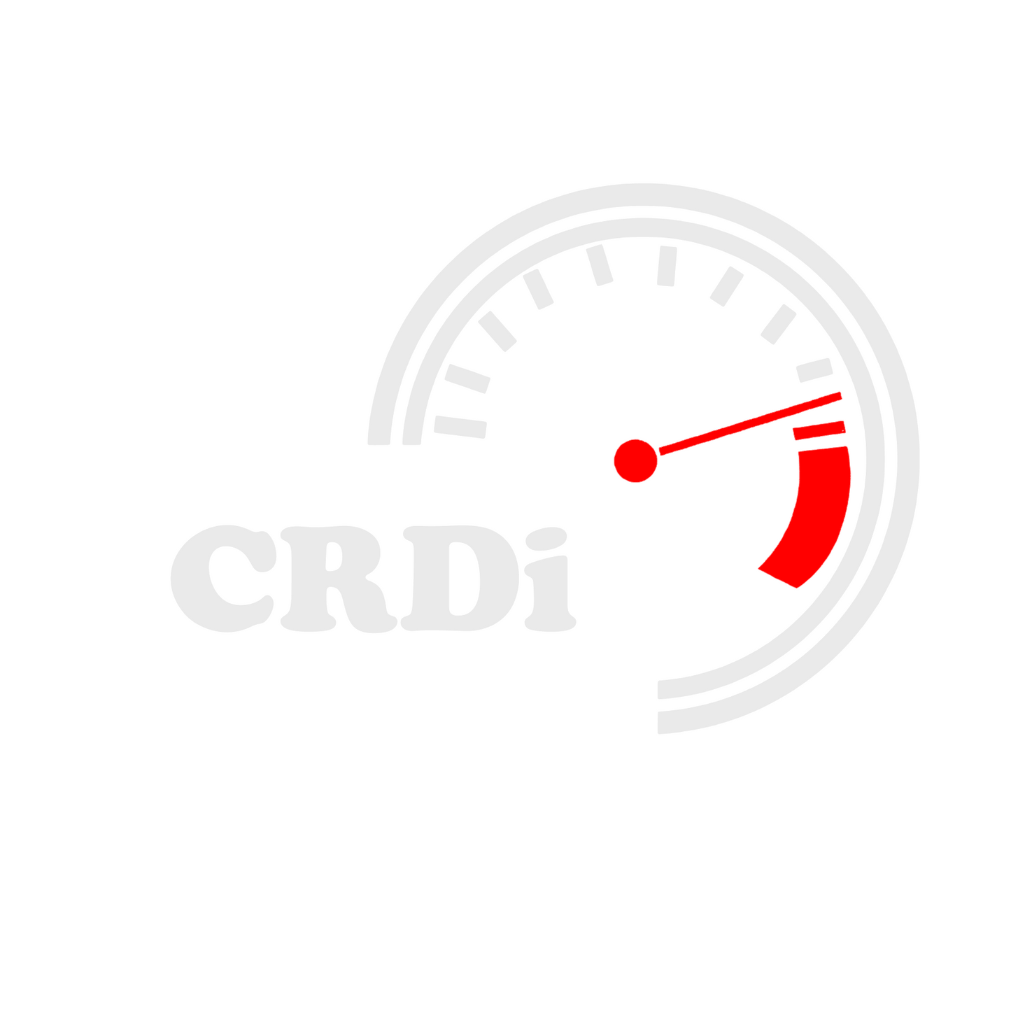 Sticker auto moto decorativ, tuning, rezistent la apa si UV, turometru CRDi
