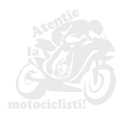 Sticker auto, atentie la motociclisti