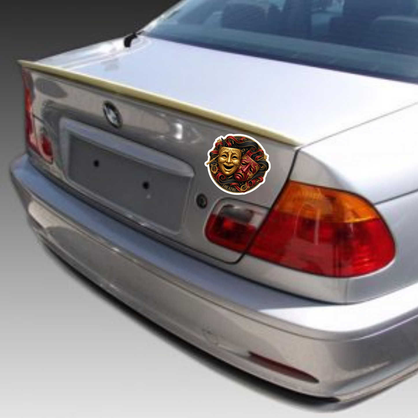 Sticker auto rezistent, masti teatrale, theatre