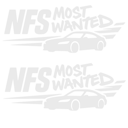 Set 2 stickere auto decorativ, tuning, rezistent la apa si UV, NFS Most Wanted