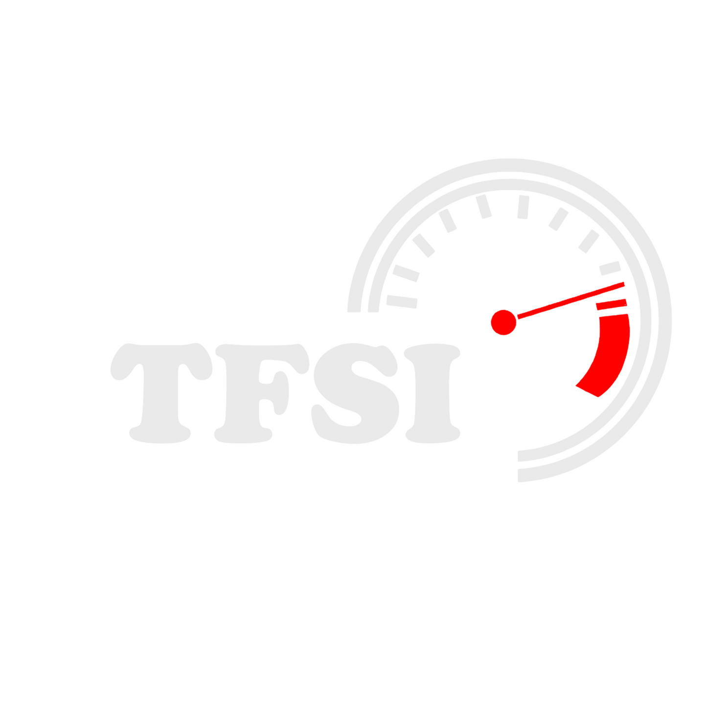 Sticker auto moto decorativ, tuning, rezistent la apa si UV, turometru TFSI