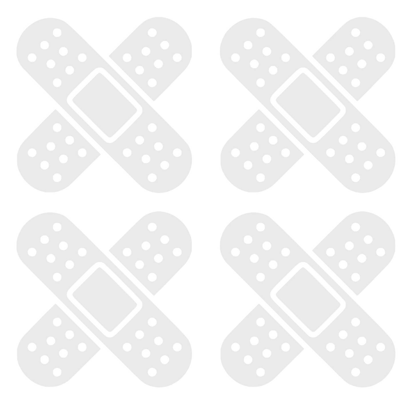 Set 4 stickere decorative, pentru masina sau motocicleta, tip plasture