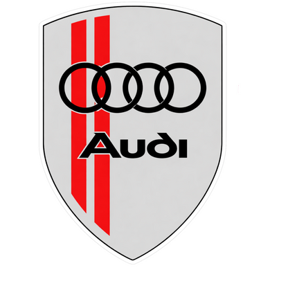 Set 2 stickere auto rezistente, pentru Audi
