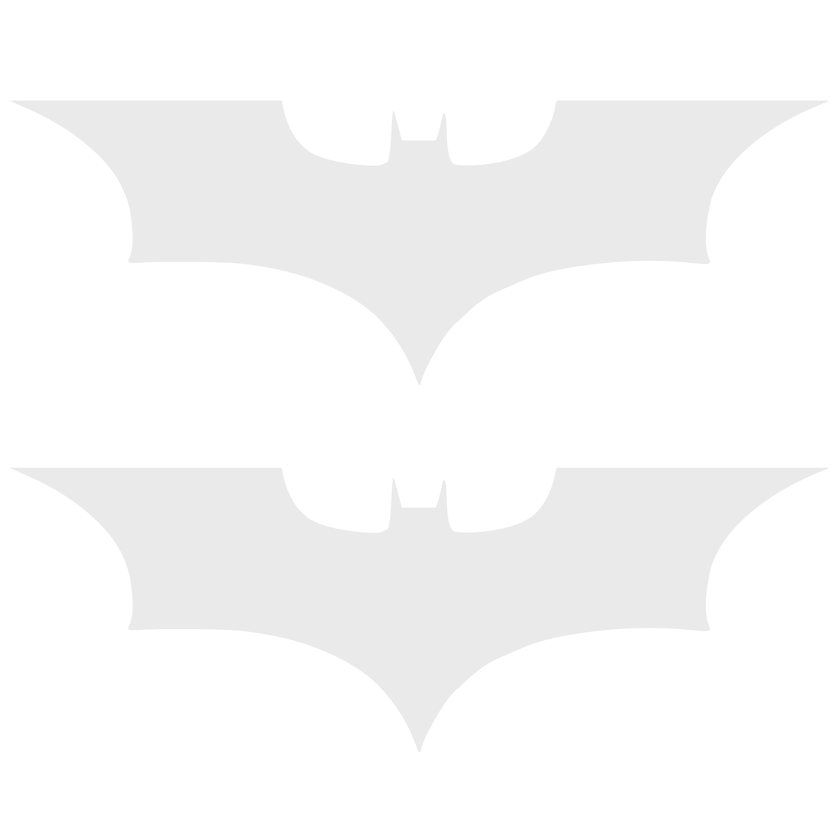 Set 2 stickere cu simbolul liliacului Batman, 17cm