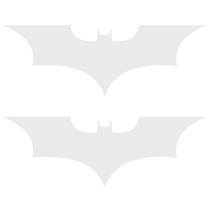 Set 2 stickere cu simbolul liliacului Batman, 17cm