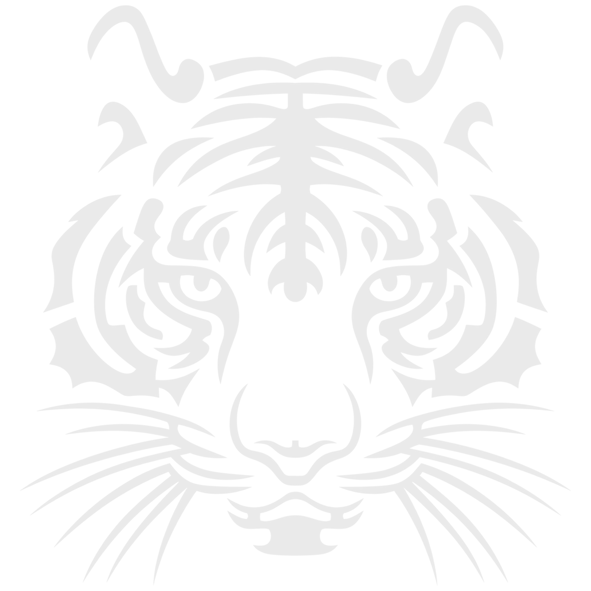 Sticker Cap de Tigru Tribal – Design Wild, Auto Moto