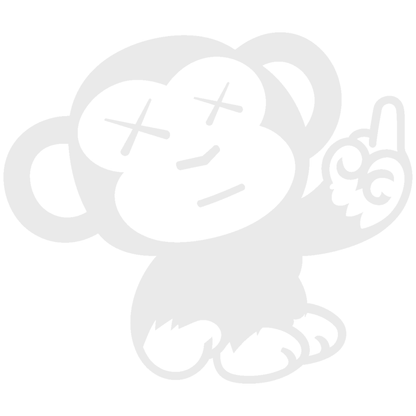 Sticker Maimuță Funny – Monkey Middle Finger, Auto Moto 17cm