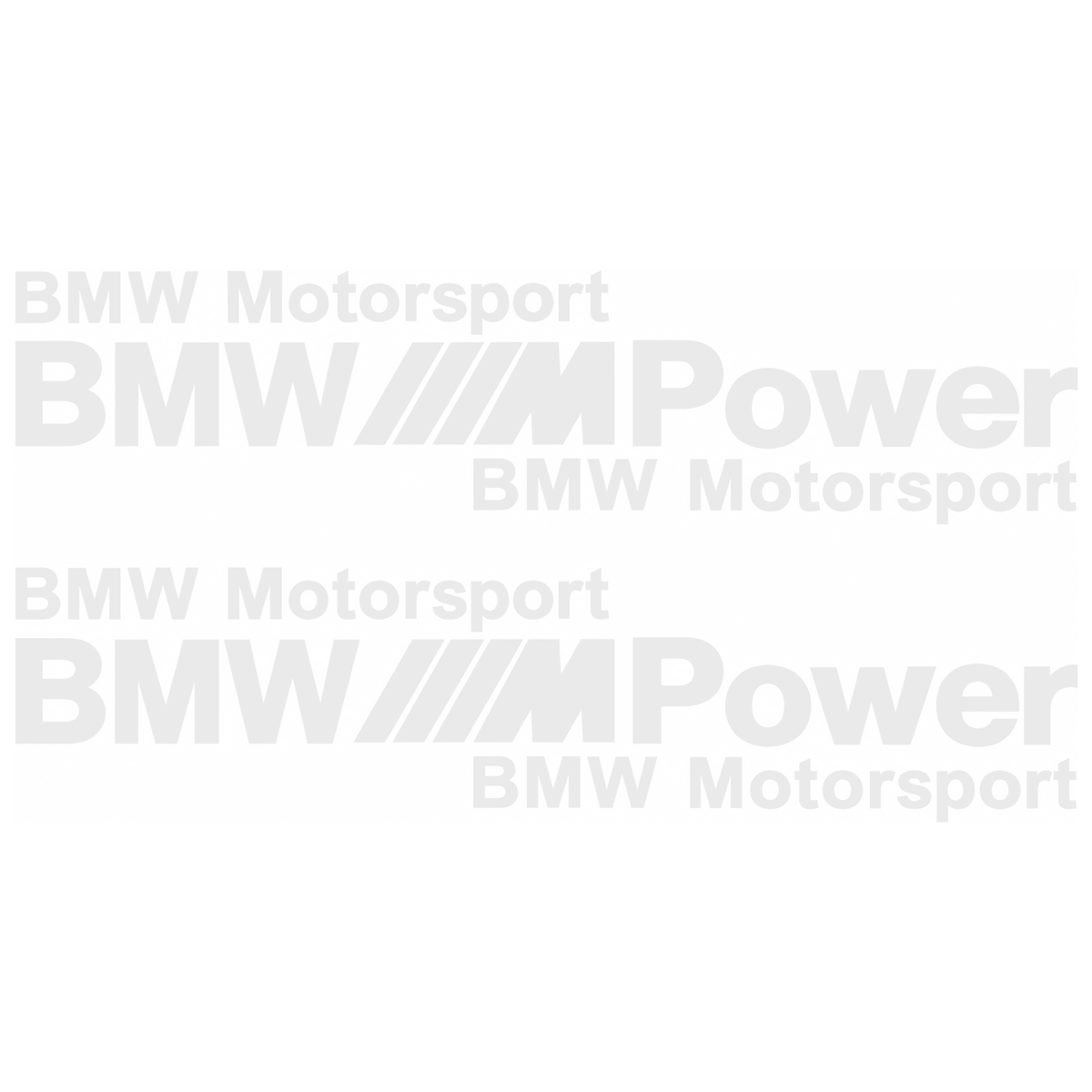 Set 2 Stickere Auto BMW Motorsport M Power