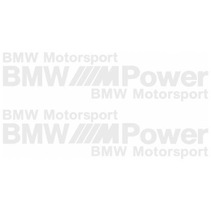 Set 2 Stickere Auto BMW Motorsport M Power