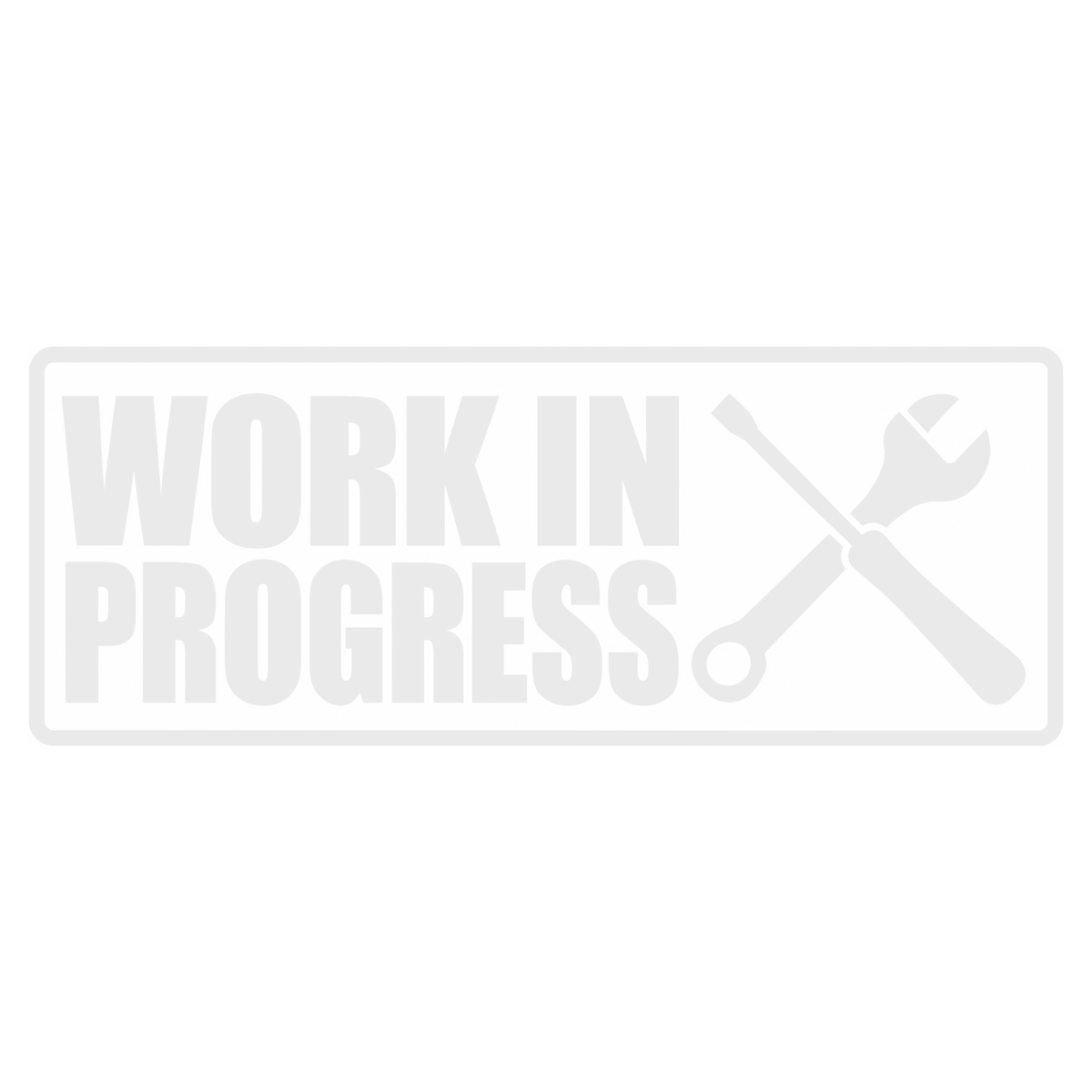 Sticker Auto Work in Progress – Service & Tuning 17cm