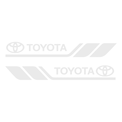 Set 2 stickere laterale Toyota cu dungi sport