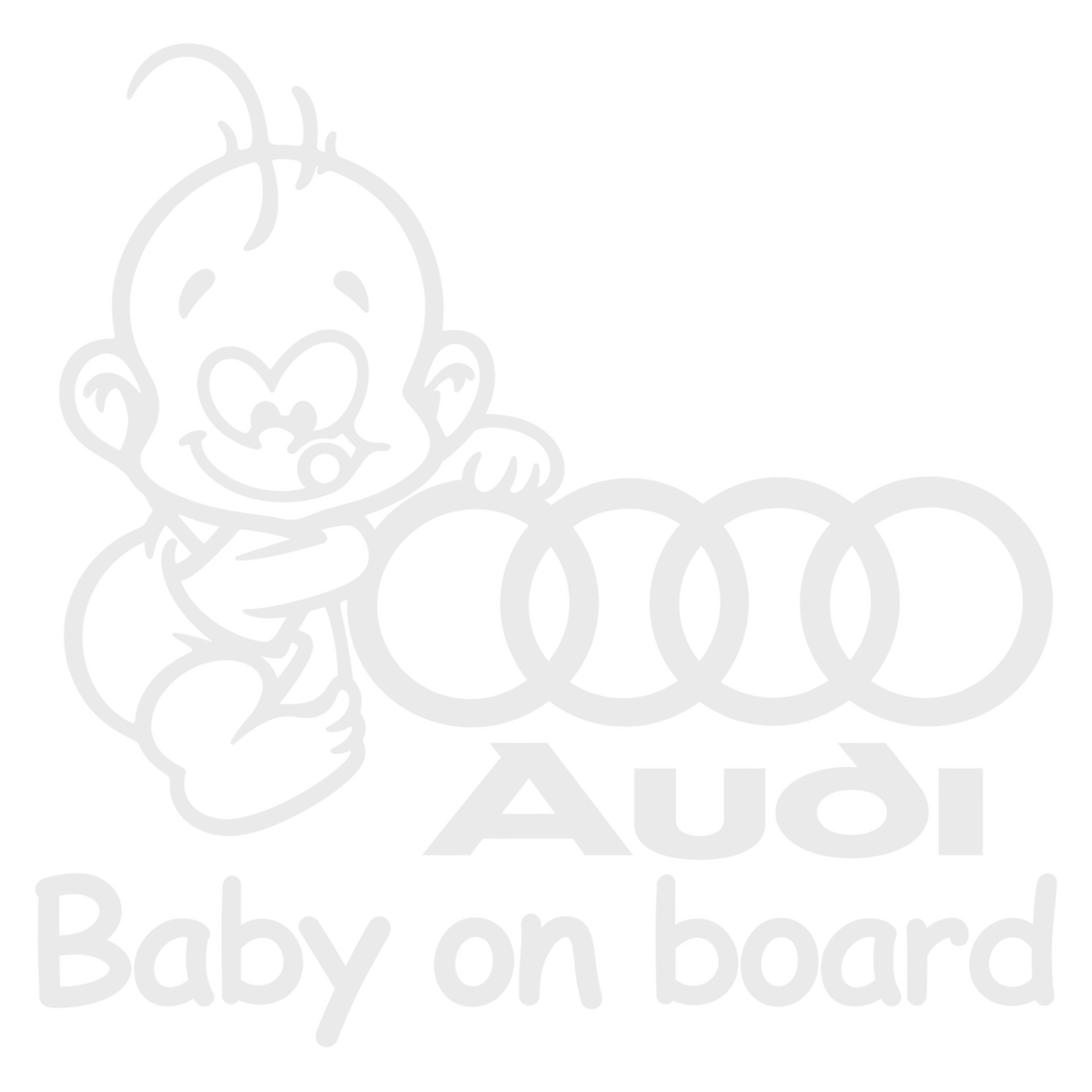 Sticker Audi Baby on Board – Bebeluș la Bord