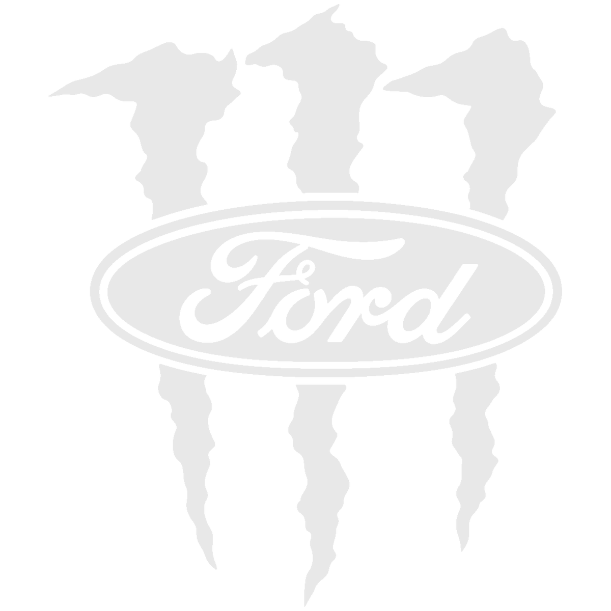 Sticker Ford Monster – Logo Ford cu Gheare