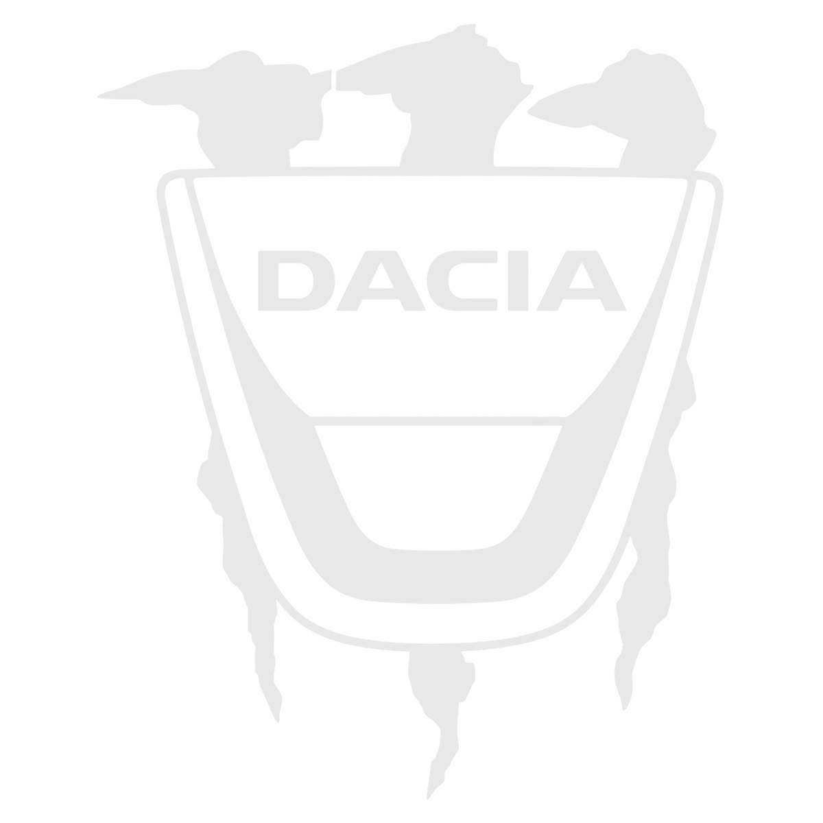 Sticker Dacia Monster – Logo Dacia cu Gheare