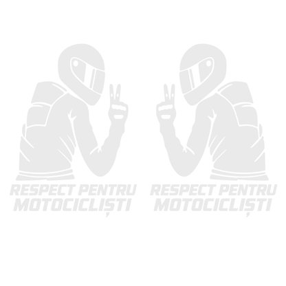 Set 2 Stickere Moto Respect pentru Motocicliști – Stânga + Dreapta