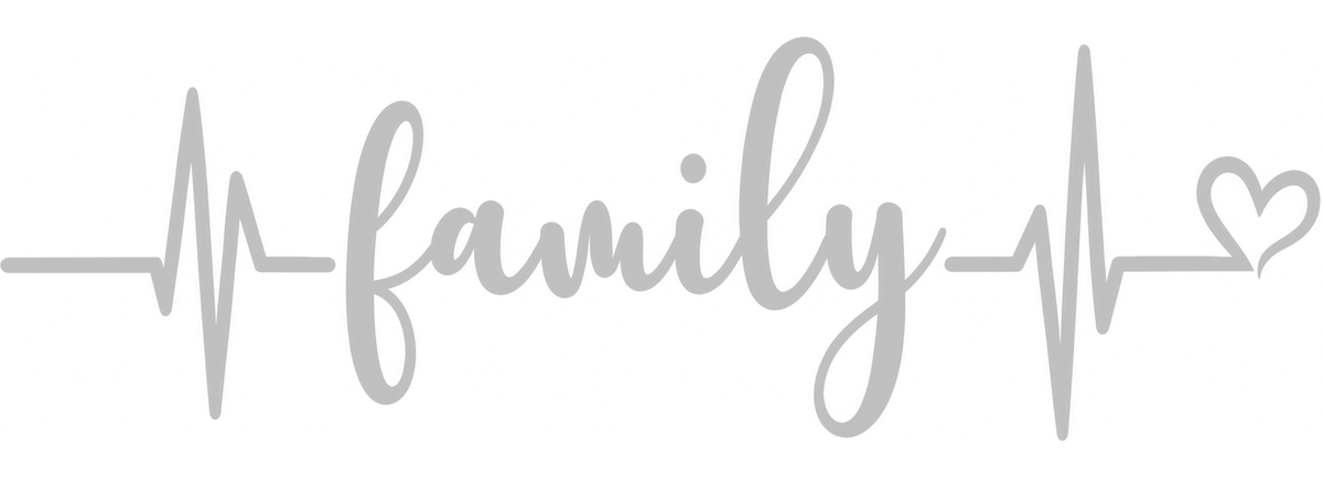 Sticker Family – Familie, Puls EKG și Inimă