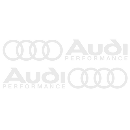 Set 2 stickere auto tuning pentru Audi RS, Audi Performance, rezistente