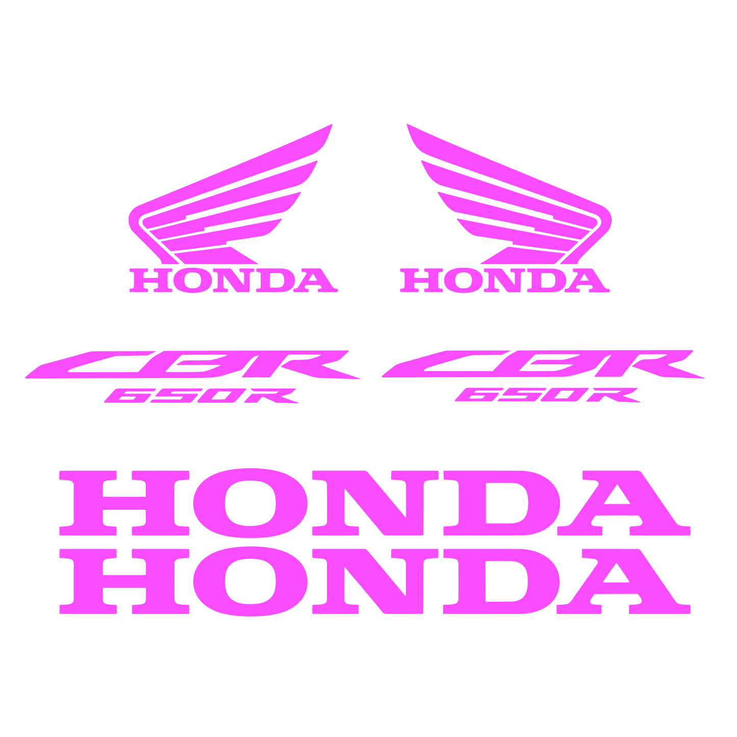 Set 6 stickere Honda CBR 650R
